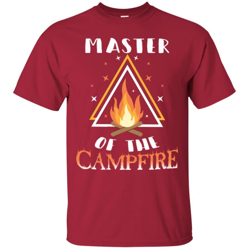 Camping T-Shirt Master Of The Campfire Funny Gift For Camper Tee Shirts CustomCat