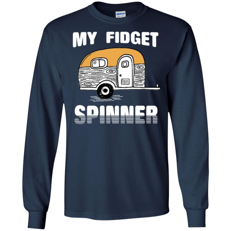 Camping T-Shirt My Fidget Spinner Funny Gift For Camper Tee Shirt CustomCat