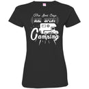 Camping T-Shirt The Best Days Are Spent Camping Funny Gift For Camper Tee Shirt CustomCat