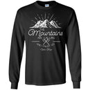 Camping T-Shirt The Mountains Are Calling And I Must Go Funny Gift For Camper Tee Shirt CustomCat