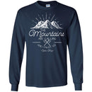 Camping T-Shirt The Mountains Are Calling And I Must Go Funny Gift For Camper Tee Shirt CustomCat