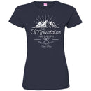 Camping T-Shirt The Mountains Are Calling And I Must Go Funny Gift For Camper Tee Shirt CustomCat