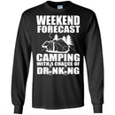 Camping T-Shirt Weekend Forecast Camping With A Change Of Drinking Funny Gift For Camper Tee Shirt CustomCat