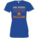 Camping T-Shirt Weekend Forecast Camping With A Change Of Drinking Funny Gift For Camper Tee Shirts CustomCat