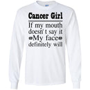 Cancer Girl If My Month Doesn't Say My Face Definitely Will- Horoscopes T-shirt Cancer T-shirt CustomCat