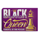 African American Canvas - Black Queen Powerful Beyond Measure Black History Month Black Girl Canvas