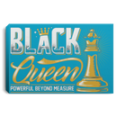 African American Canvas - Black Queen Powerful Beyond Measure Black History Month Black Girl Canvas