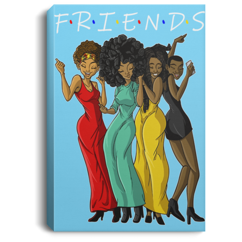 African American Canvas - Black Friend Black History Month Black Girl Canvas