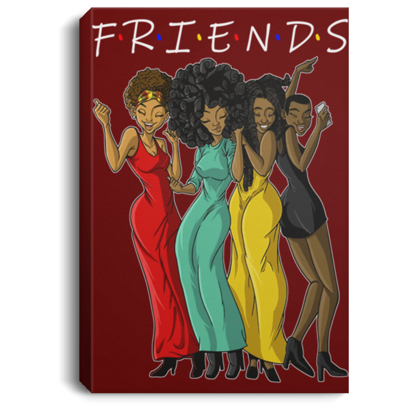 African American Canvas - Black Friend Black History Month Black Girl Canvas