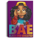 African American Canvas - BAE Black Educated Black History Month Black Girl Canvas