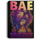 African American Canvas - BAE Black Educated Black History Month Black Girl Canvas Home Decor