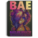 African American Canvas - BAE Black Educated Black History Month Black Girl Canvas Home Decor
