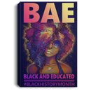 African American Canvas - BAE Black Educated Black History Month Black Girl Canvas Home Decor