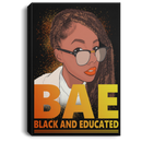 African American Canvas - BAE Black Educated Black History Month Black Girl Canvas For Home Decor