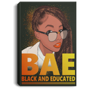 African American Canvas - BAE Black Educated Black History Month Black Girl Canvas For Home Decor