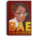 African American Canvas - BAE Black Educated Black History Month Black Girl Canvas For Home Decor