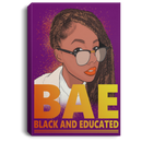 African American Canvas - BAE Black Educated Black History Month Black Girl Canvas For Home Decor