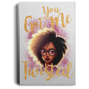 African American Canvas - You Got Me Twisted Black Girl Canvas