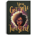 African American Canvas - You Got Me Twisted Black Girl Canvas