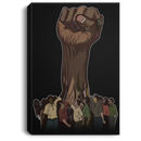 African American Canvas - Strong Hand Black History Month For Living Room Home Decor