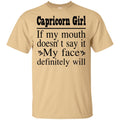 Capricorn Girl If My Month Doesn't Say My Face Definitely Will- Horoscopes T-shirt Capricorn T-shirt CustomCat