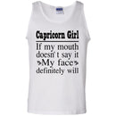 Capricorn Girl If My Month Doesn't Say My Face Definitely Will- Horoscopes T-shirt Capricorn T-shirt CustomCat
