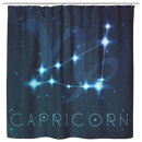 Capricorn Shower Curtains Capricorn Zodiac Sign Astrology Shower Curtains Spiritual Horoscope Constellations Stars For Bathroom Decor