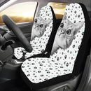 Cat Black White Car Seat Covers (Set Of 2) interestprint