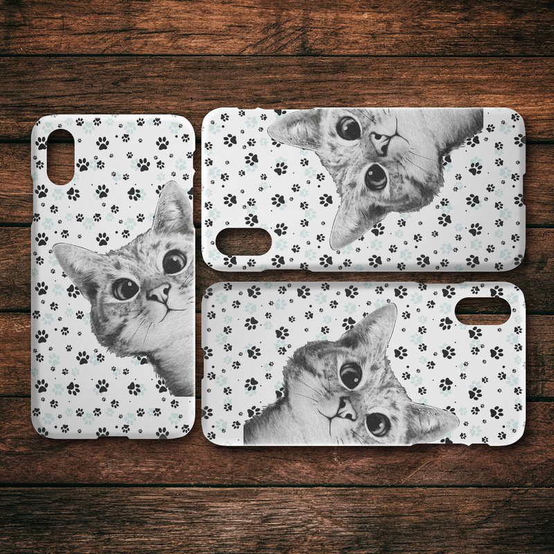 Cat Black White iPhone Case teelaunch