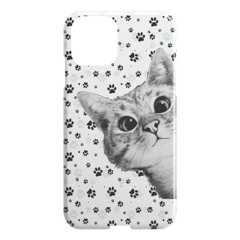 Cat Black White iPhone Case teelaunch