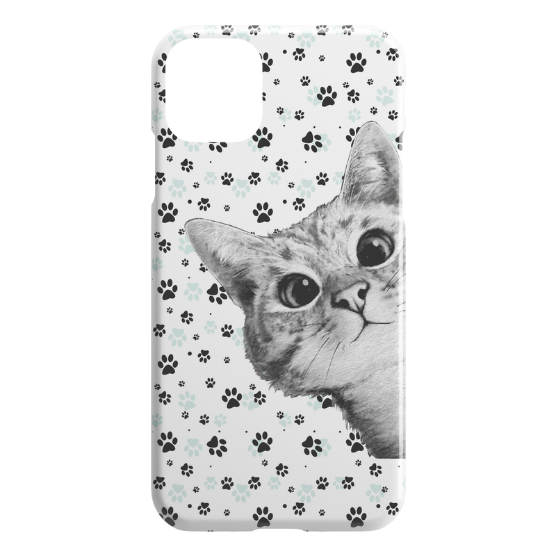 Cat Black White iPhone Case teelaunch