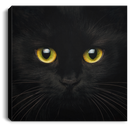 Cat Canvas - Inspirational Black Cat Canvas Art Wall Decor Cat - CANSQ75 - CustomCat