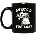 Cat Coffee Mug AF Annoyed Stay Away Kitties Lovers 11oz - 15oz Black Mug CustomCat
