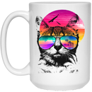 Cat Coffee Mug Cat Hawaii Lovers 11oz - 15oz White Mug CustomCat