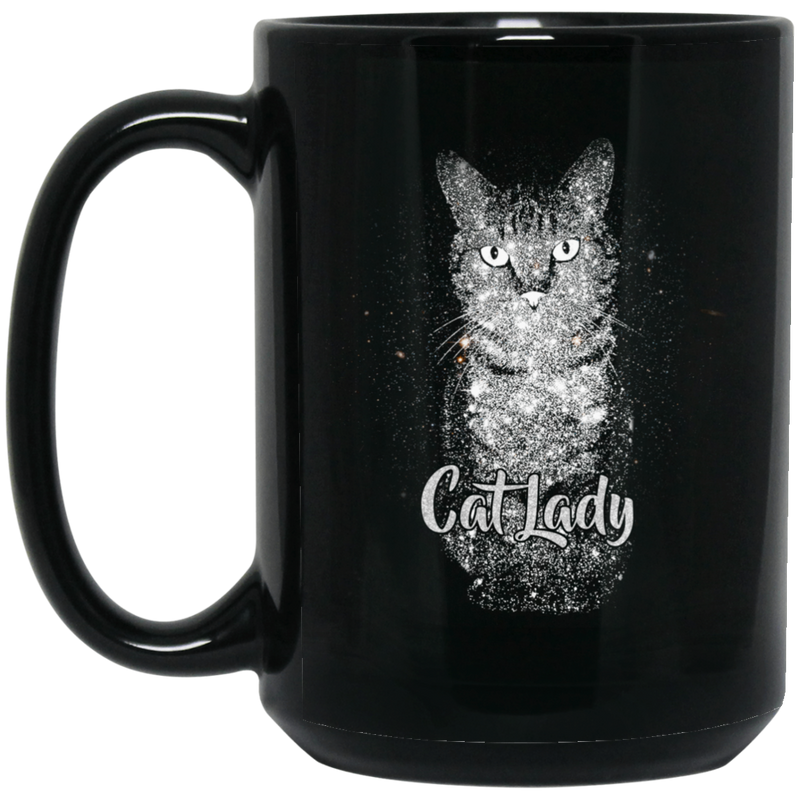 Cat Coffee Mug Cat Lady 11oz - 15oz Black Mug CustomCat