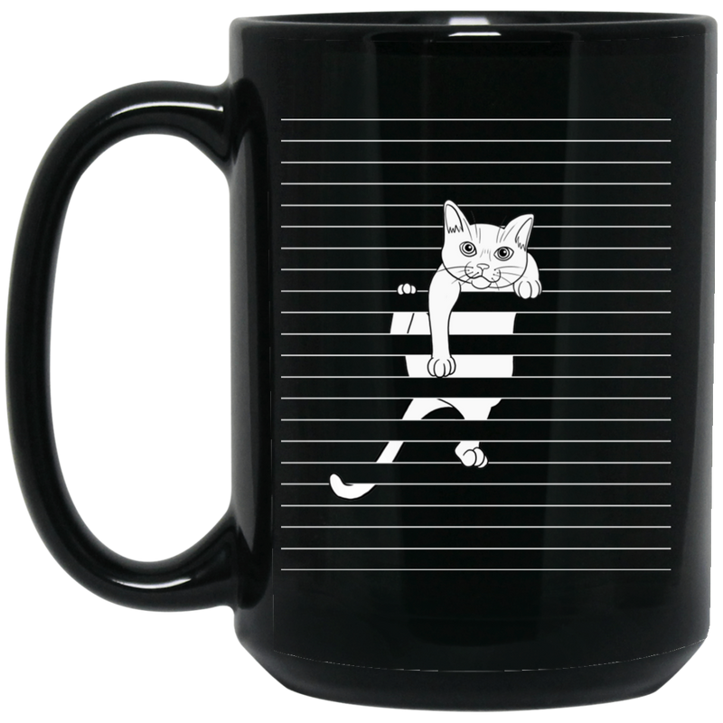 Cat Coffee Mug Cat Lovers 11oz - 15oz Black Mug CustomCat