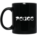 Cat Coffee Mug Cat Peace Kitties Lovers 11oz - 15oz Black Mug CustomCat