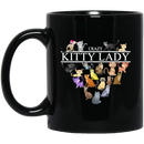 Cat Coffee Mug Crazy Kitty Lady Heart 11oz - 15oz Black Mug CustomCat