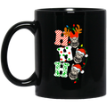 Cat Coffee Mug Ho Ho Ho Cat Christmas Kitties 11oz - 15oz Black Mug CustomCat