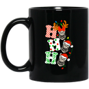 Cat Coffee Mug Ho Ho Ho Cat Christmas Kitties 11oz - 15oz Black Mug CustomCat