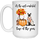 Cat Coffee Mug It's The Most Wonderful Time Of The Year Siamese Cat 11oz - 15oz White Mug CustomCat