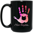 Cat Coffee Mug Never Forgotten Cat 11oz - 15oz Black Mug CustomCat