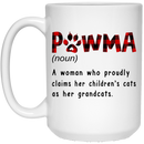 Cat Coffee Mug Pawma A Woman Who Proudly Claims Her Children's Cats As Her Grandcats 11oz - 15oz White Mug CustomCat