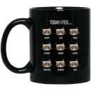 Cat Coffee Mug Today I Feel Grumpy Cat 11oz - 15oz Black Mug CustomCat