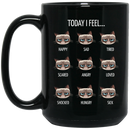 Cat Coffee Mug Today I Feel Grumpy Cat 11oz - 15oz Black Mug CustomCat