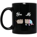 Cat Coffee Mug You And Me Catmermaid 11oz - 15oz Black Mug CustomCat