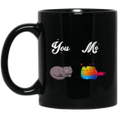 Cat Coffee Mug You And Me Catunicorn 11oz - 15oz Black Mug CustomCat