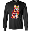 Cat T Shirt Cat Colorful Tie Dye Cat Colorful Tye Dye Kitten T-Shirt CustomCat