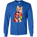 Cat T Shirt Cat Colorful Tie Dye Cat Colorful Tye Dye Kitten T-Shirt CustomCat