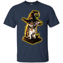 Cat T Shirt Cat Is Sitting On The Book Wearing Hat Halloween Gift For Cat Lovers Shirts CustomCat